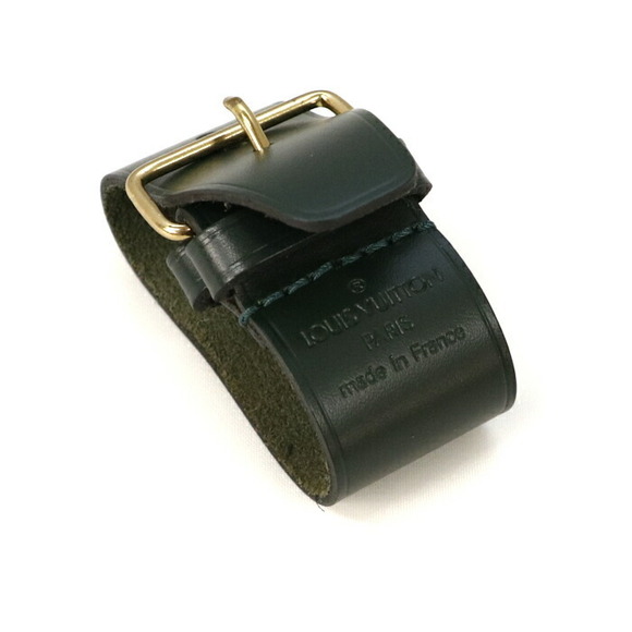 Louis Vuitton Poigner Belt Leather Bag Handle Accessories Green - Picture 3 of 6